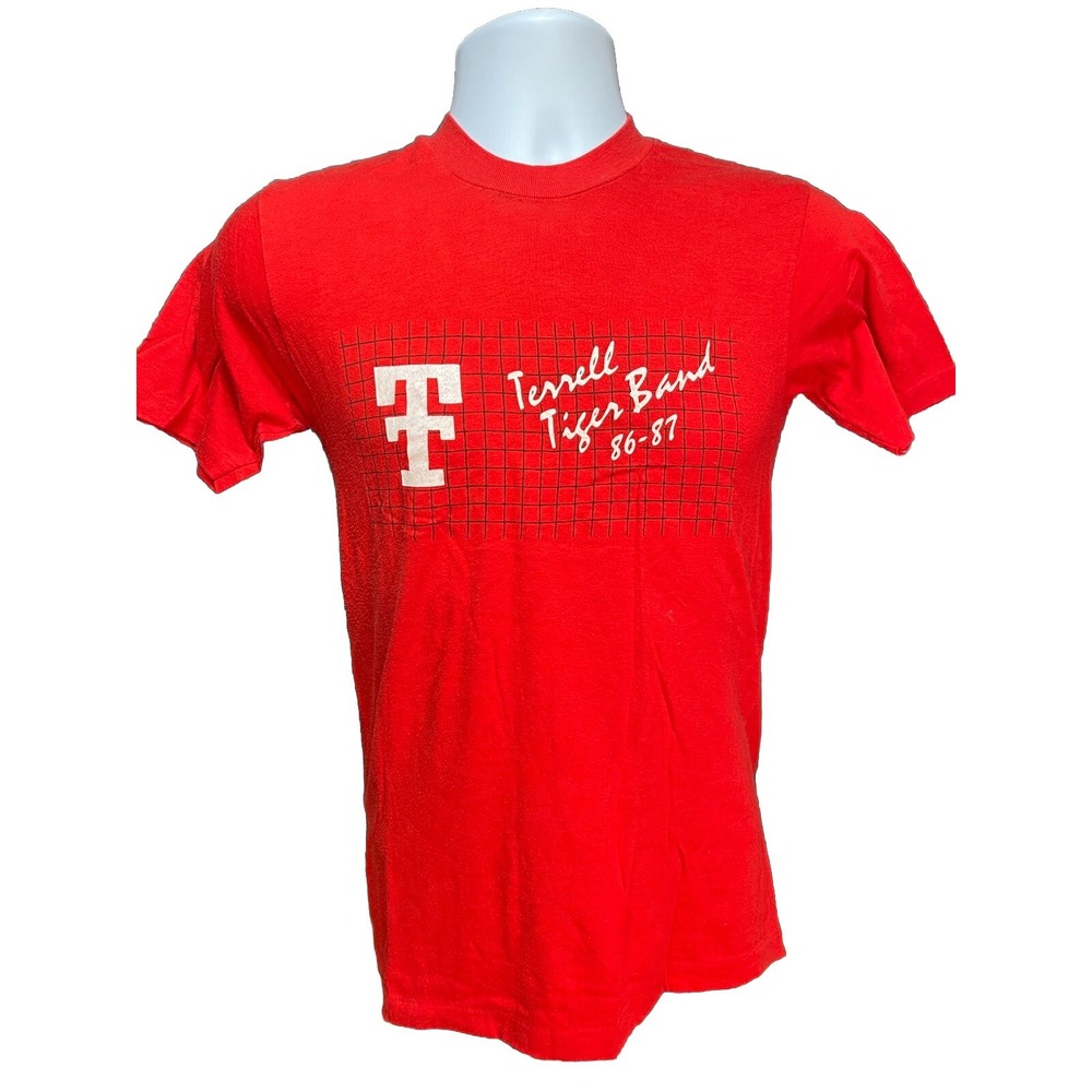 Terrell Texas Tiger Band 1986-87 T-Shirt Medium Vintage Single Stitch Steadman